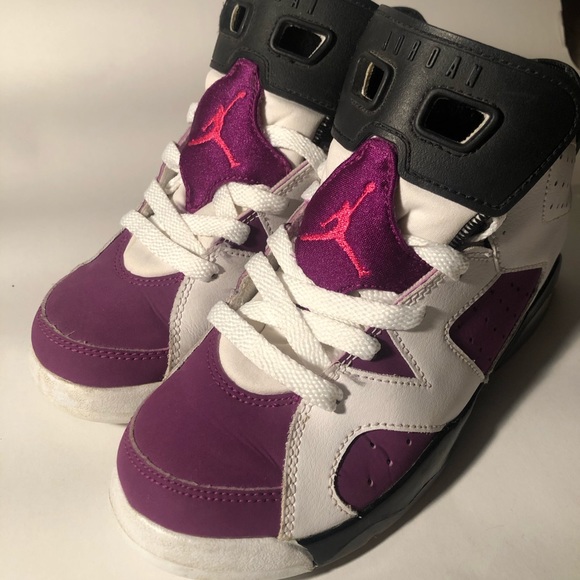 purple jordans size 6